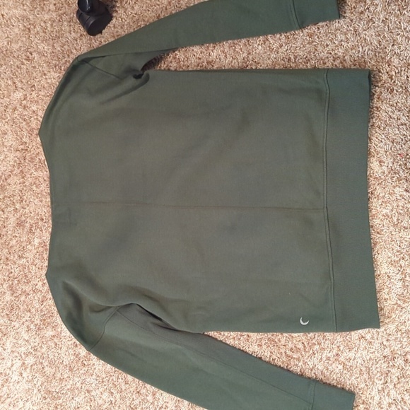 Zyia Hoodie Sweatshirt Women's Size Medium Green Pockets - Picture 12 of 12